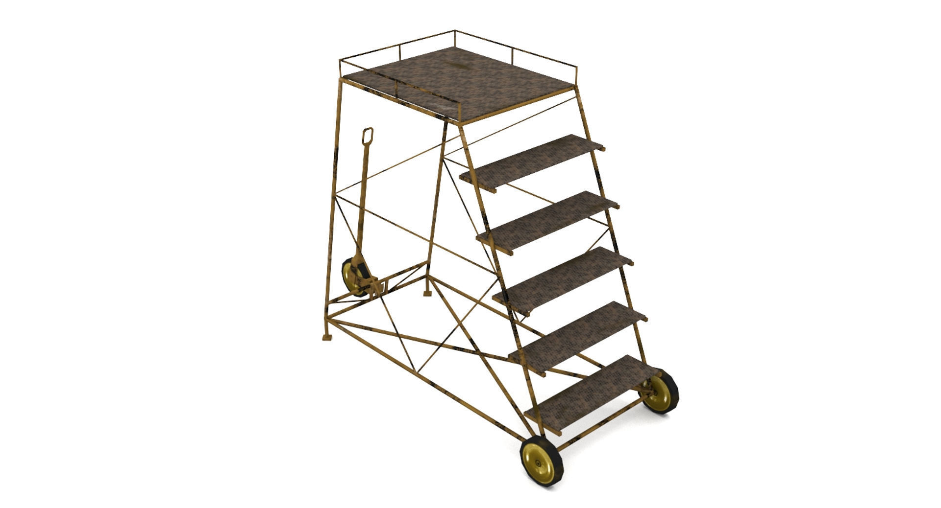Airfield ladders Low-poly 3D model_6