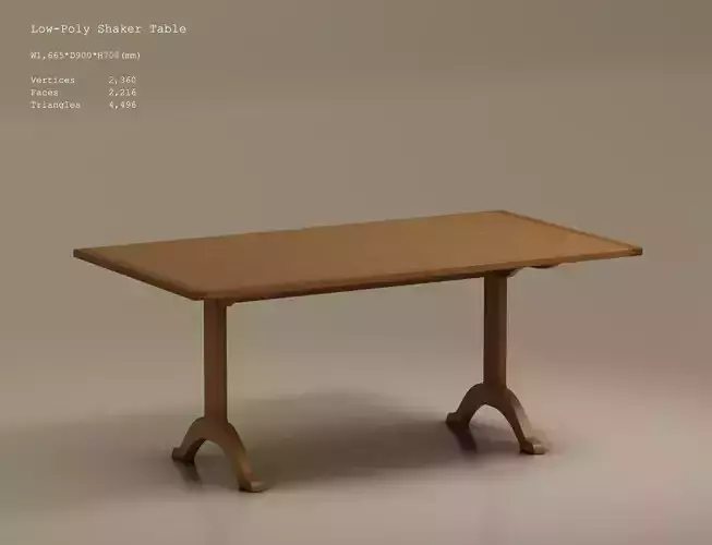 Low-Poly Shaker Table