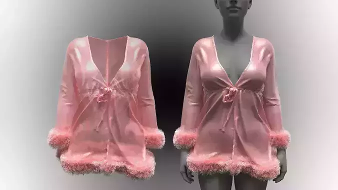 Quartz Pink Babydoll Fitted to Gen8 Body Mesh