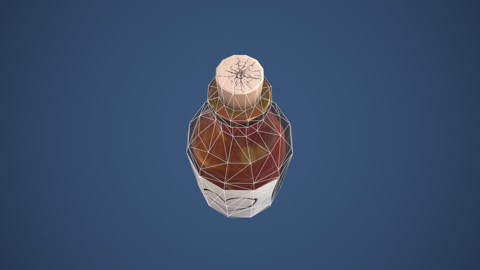 Stylized Bottle Alchemy Potion Low-poly 3D model_8