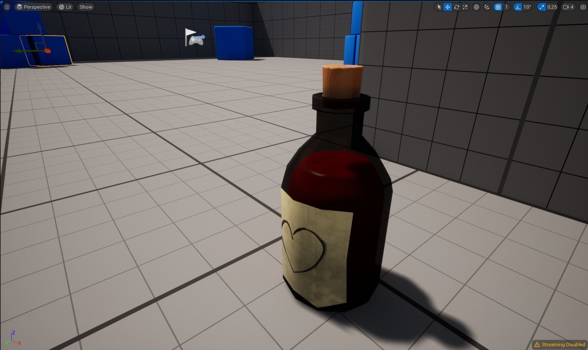 Stylized Bottle Alchemy Potion Low-poly 3D model_11