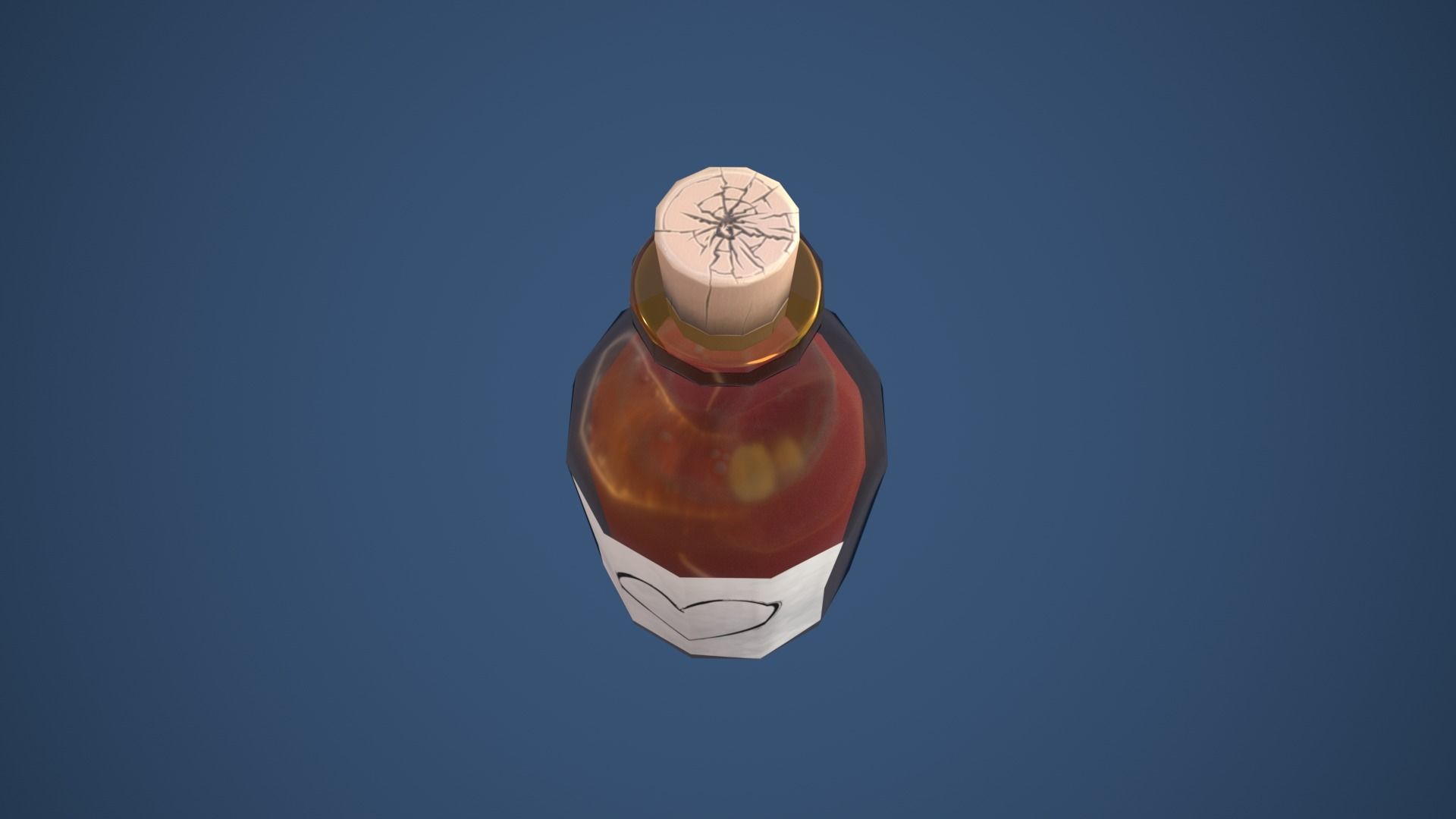 Stylized Bottle Alchemy Potion Low-poly 3D model_7
