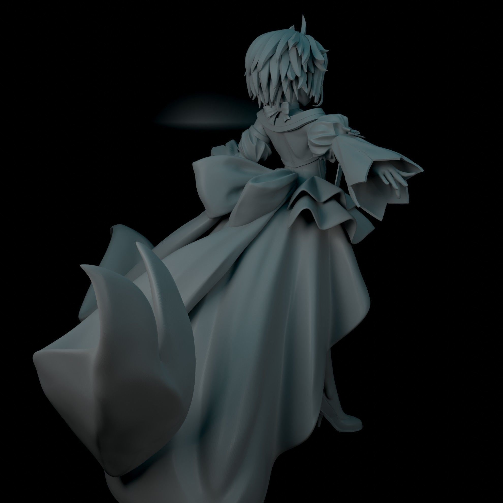Arcueid Brunestud 3D Printable Model Statue 3D print model_11