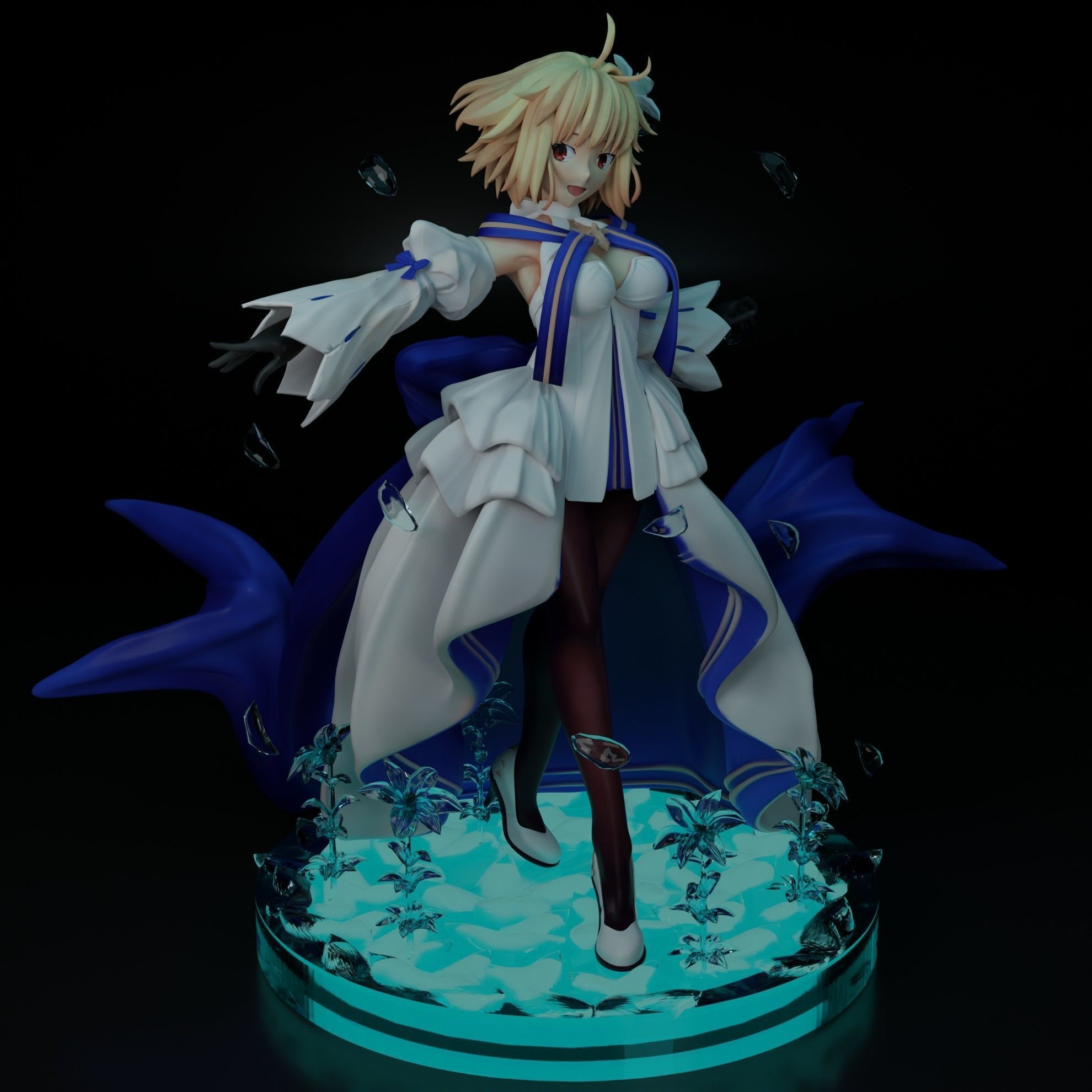 Arcueid Brunestud 3D Printable Model Statue 3D print model_4
