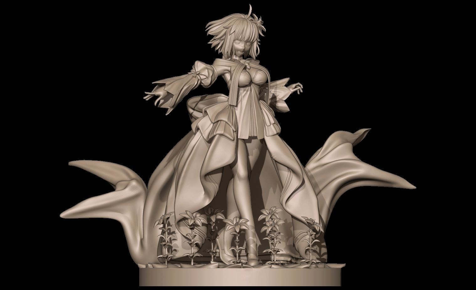 Arcueid Brunestud 3D Printable Model Statue 3D print model_18