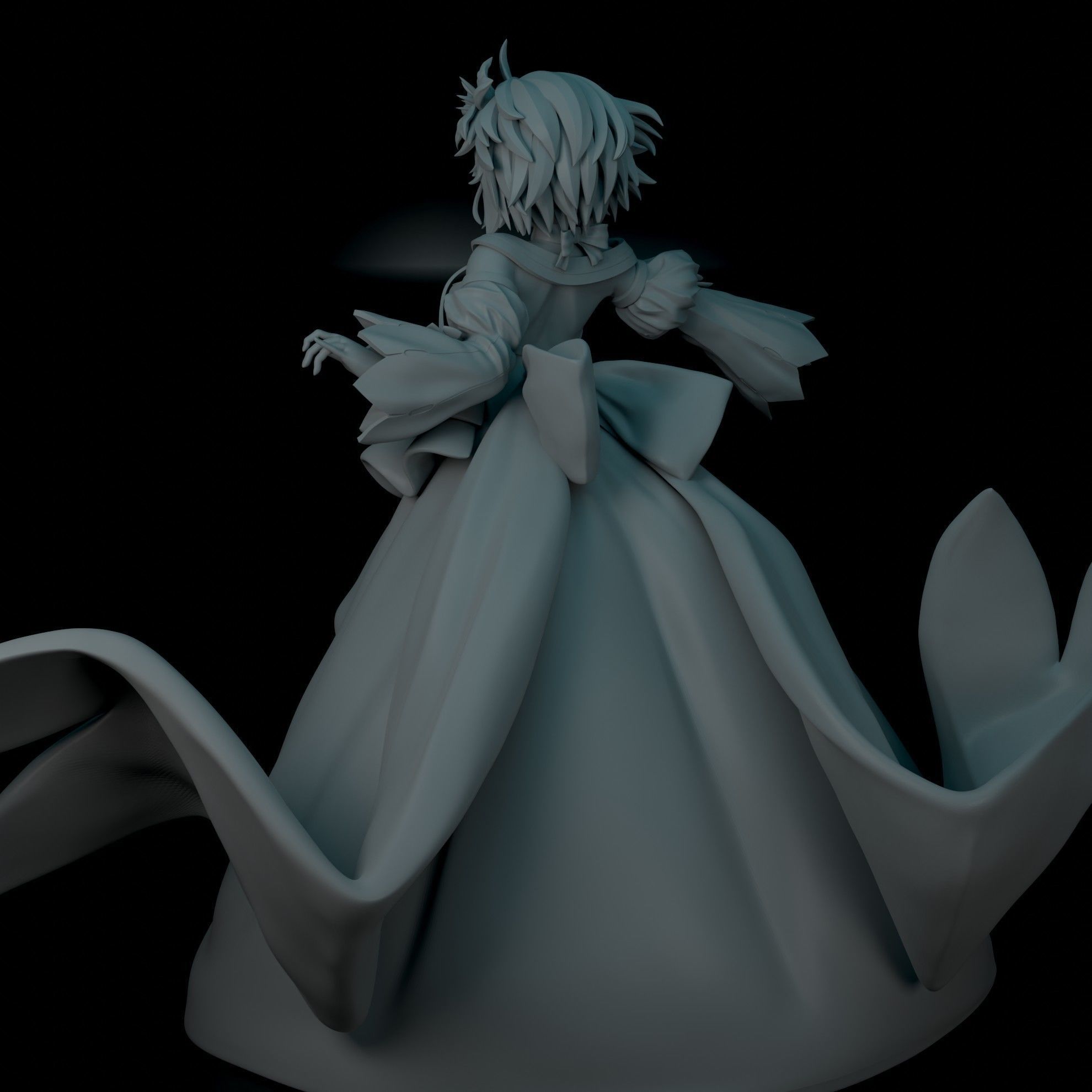 Arcueid Brunestud 3D Printable Model Statue 3D print model_10