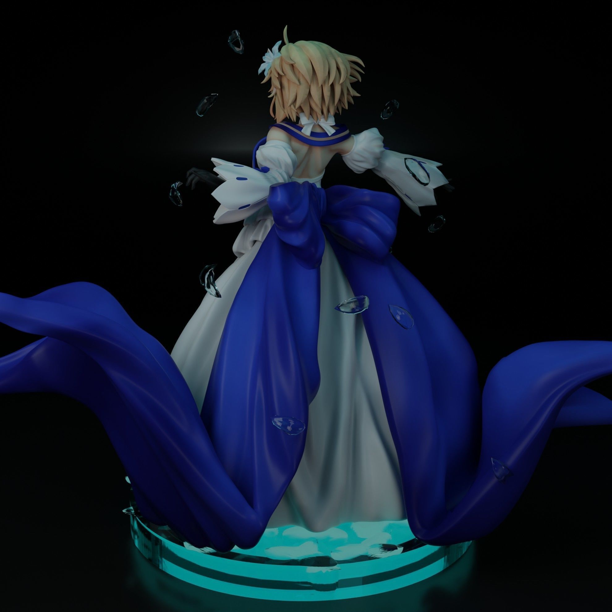 Arcueid Brunestud 3D Printable Model Statue 3D print model_6