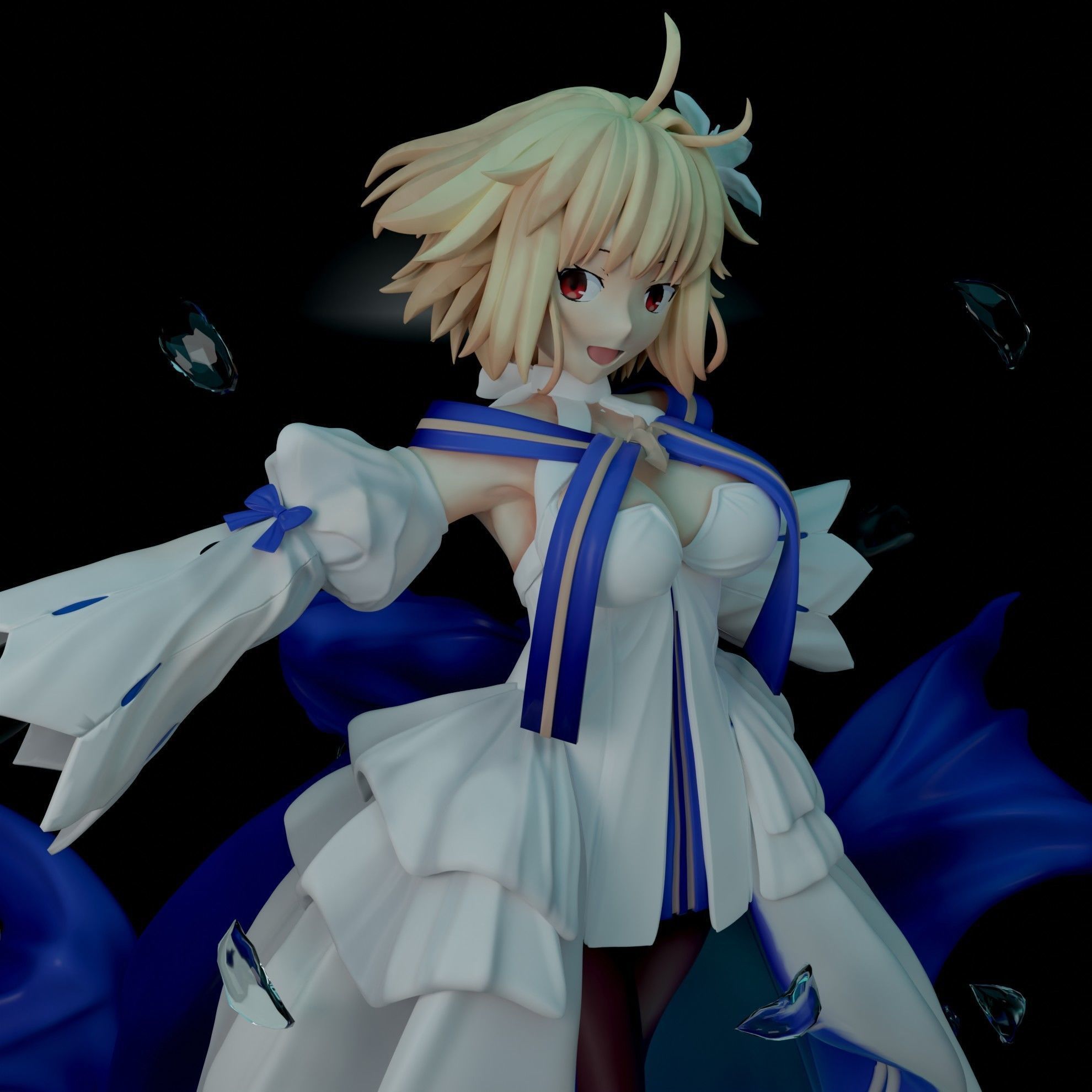 Arcueid Brunestud 3D Printable Model Statue 3D print model_1