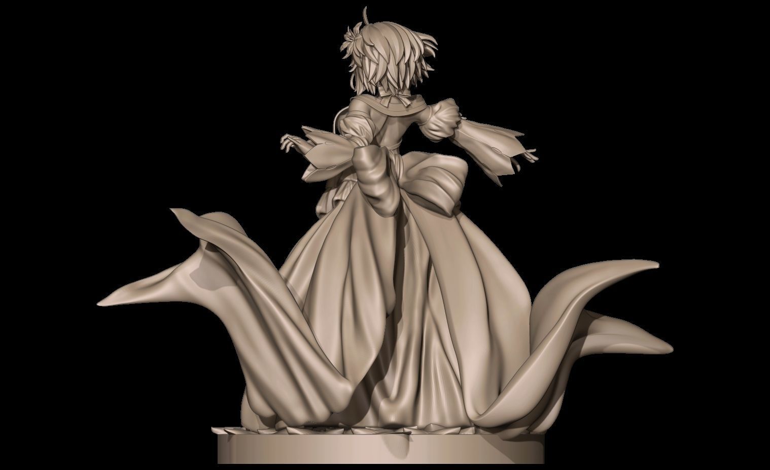 Arcueid Brunestud 3D Printable Model Statue 3D print model_21