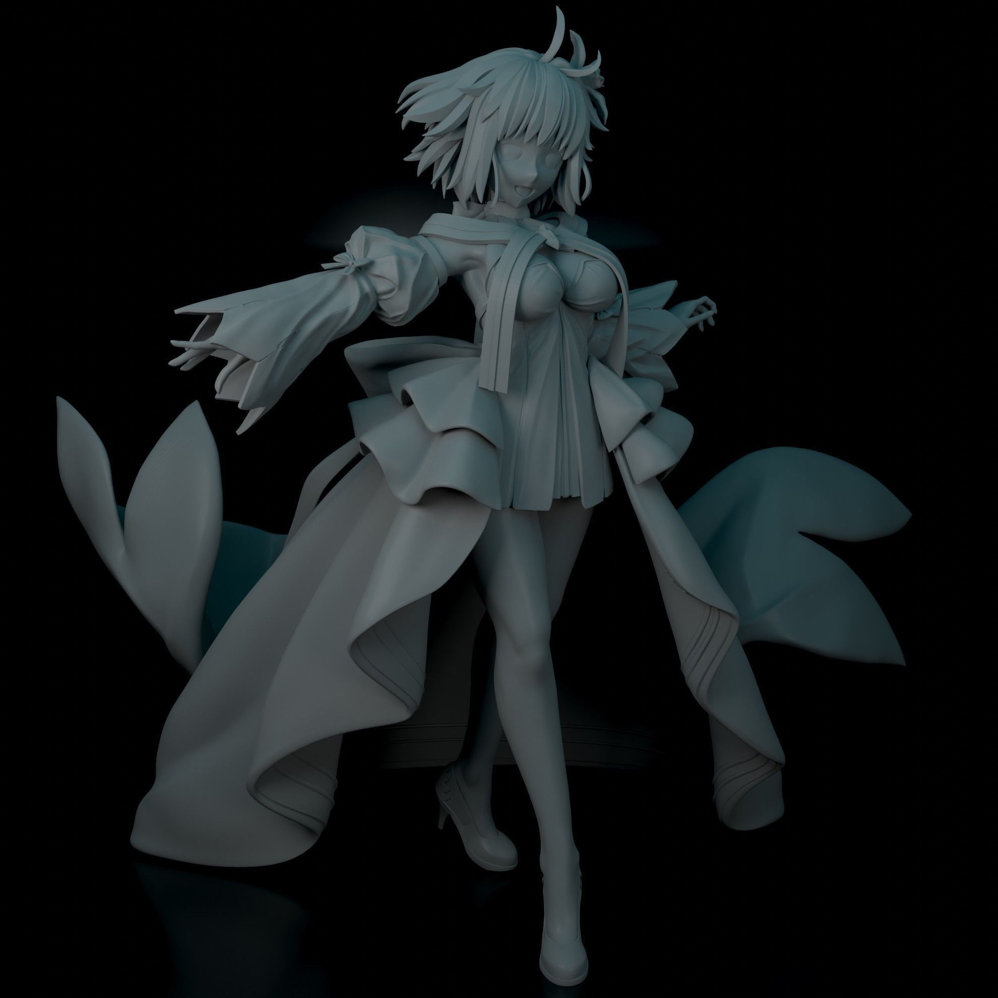 Arcueid Brunestud 3D Printable Model Statue 3D print model_8