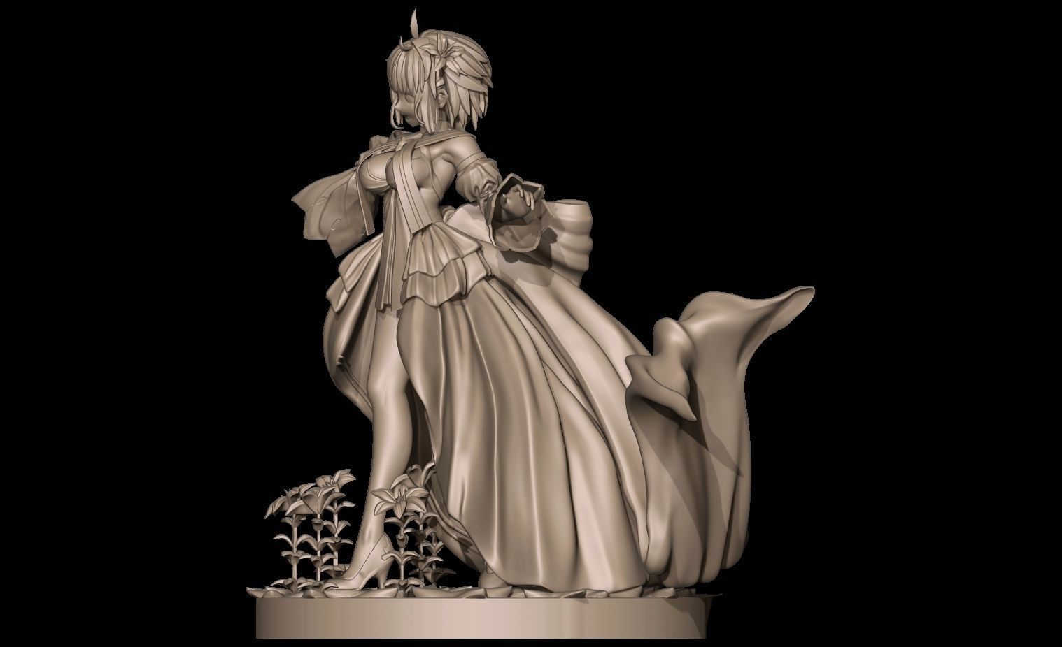 Arcueid Brunestud 3D Printable Model Statue 3D print model_19