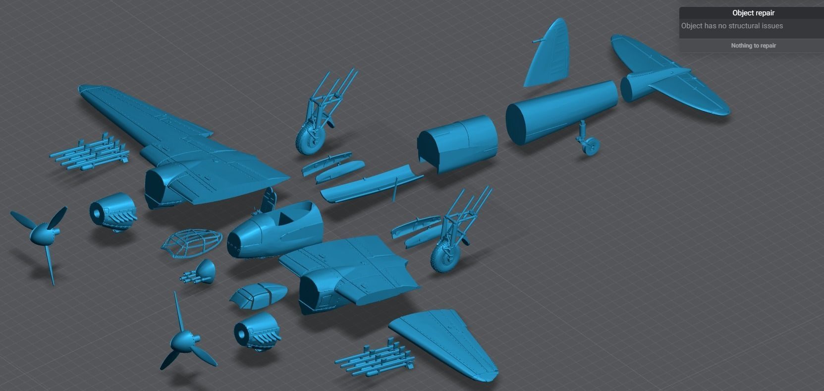 De Havilland Mosquito dh98 A52 Scale model 3D print model_6