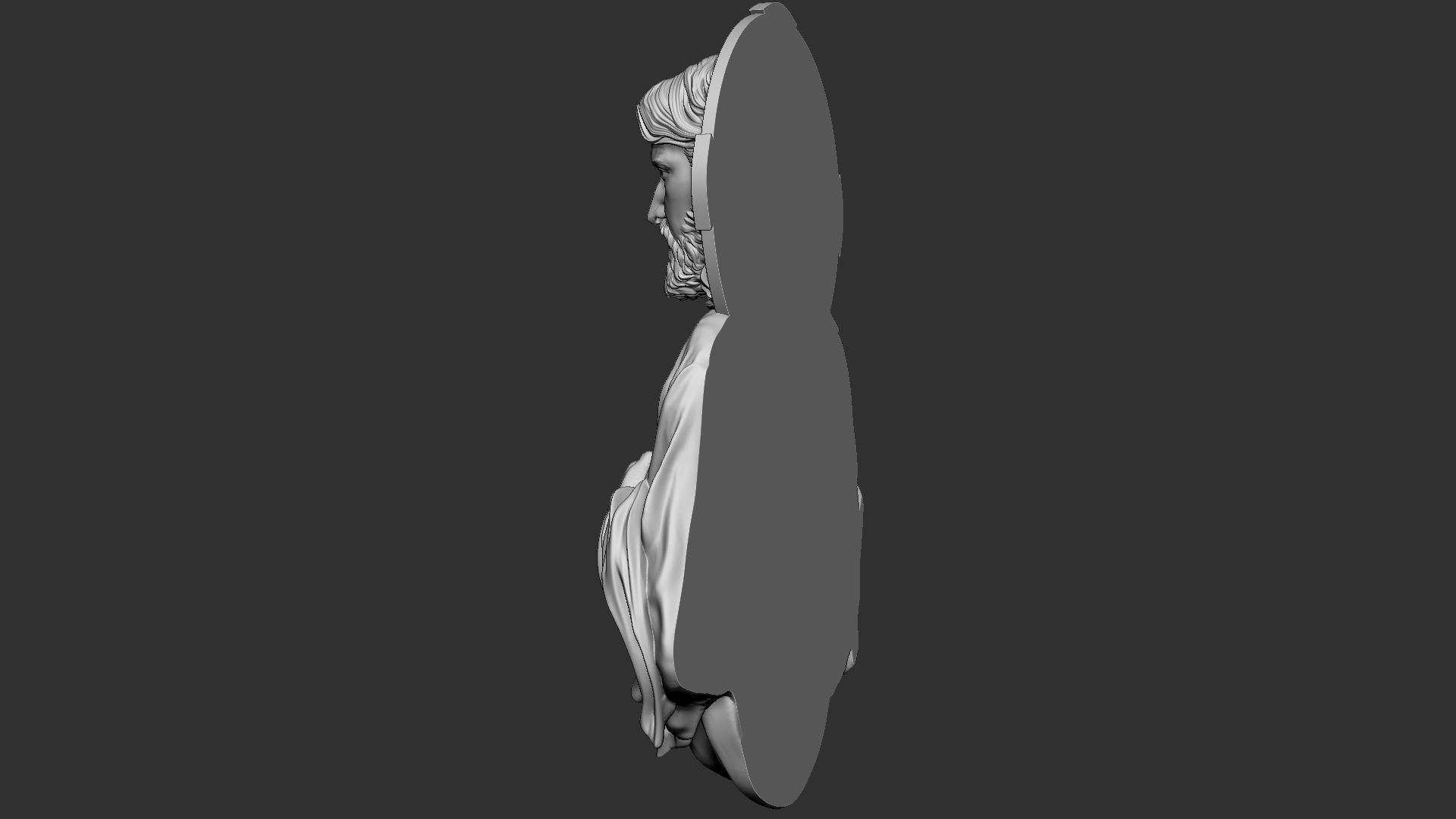 Jesus Relief 03 3D print model_23