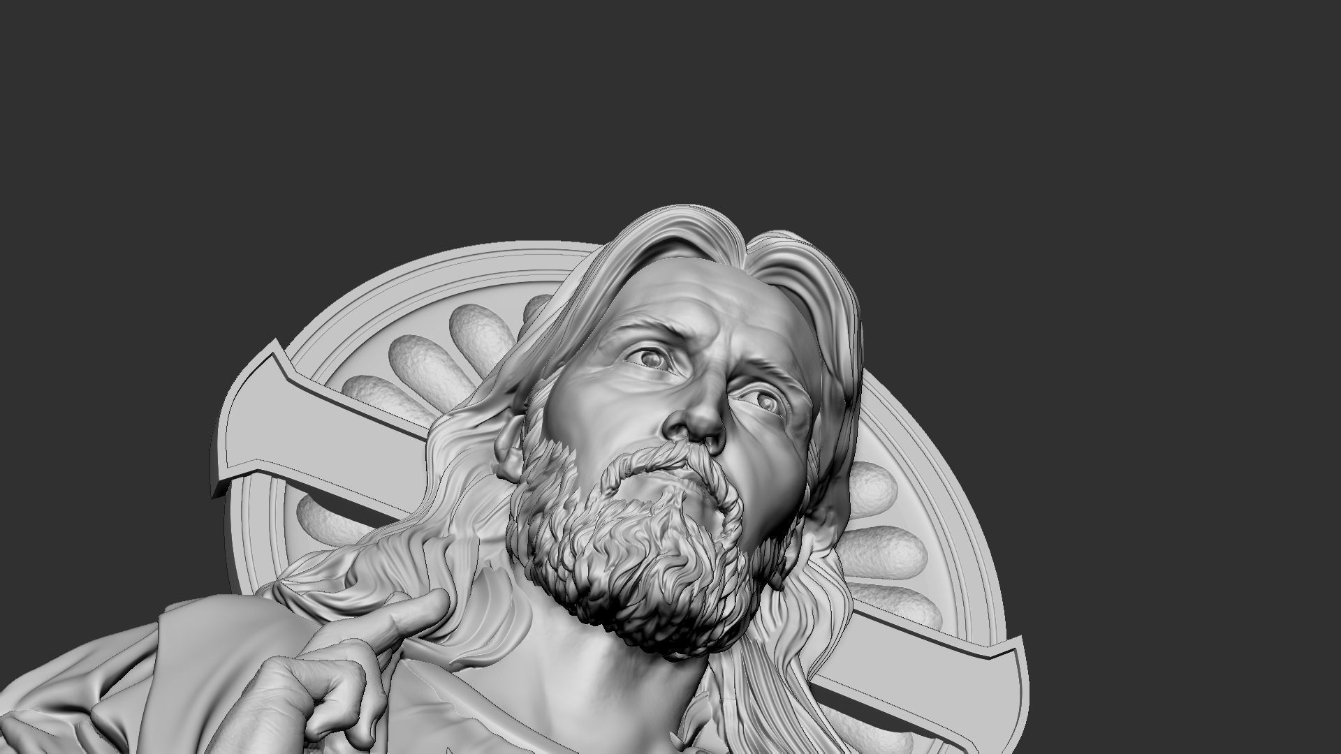 Jesus Relief 03 3D print model_6
