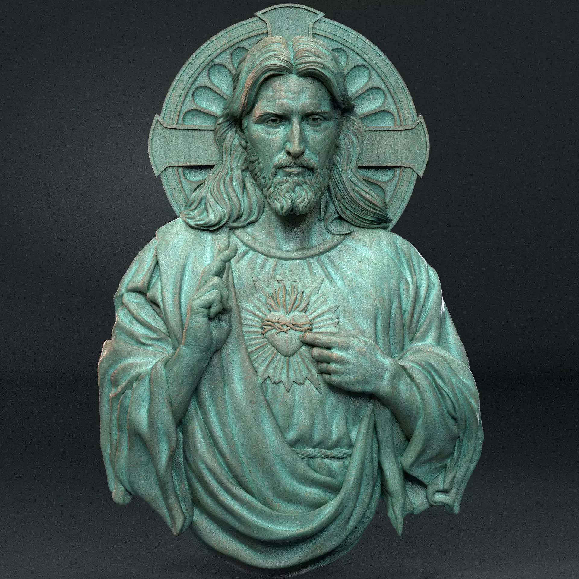 Jesus Relief 03 3D print model_0