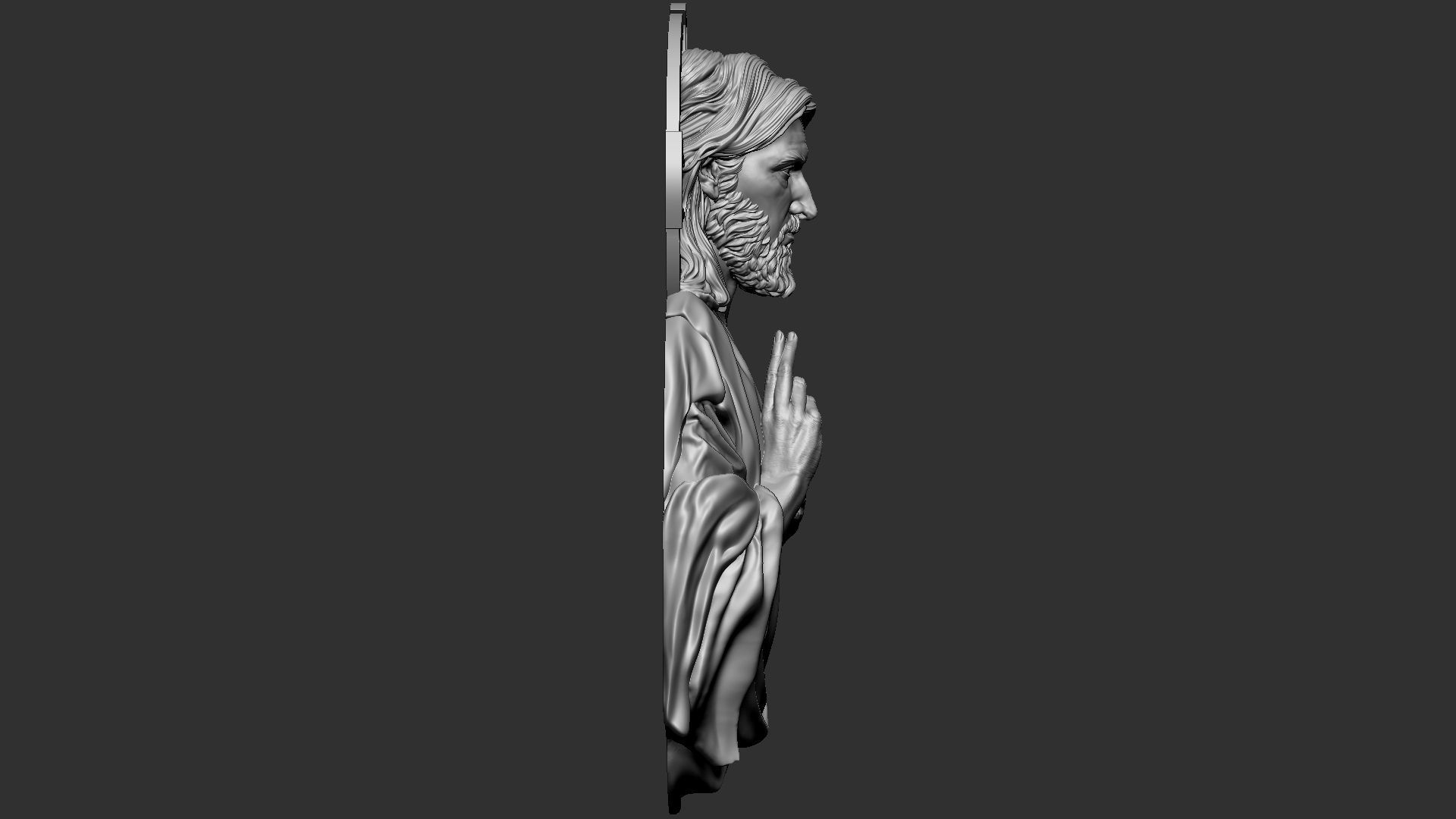 Jesus Relief 03 3D print model_7