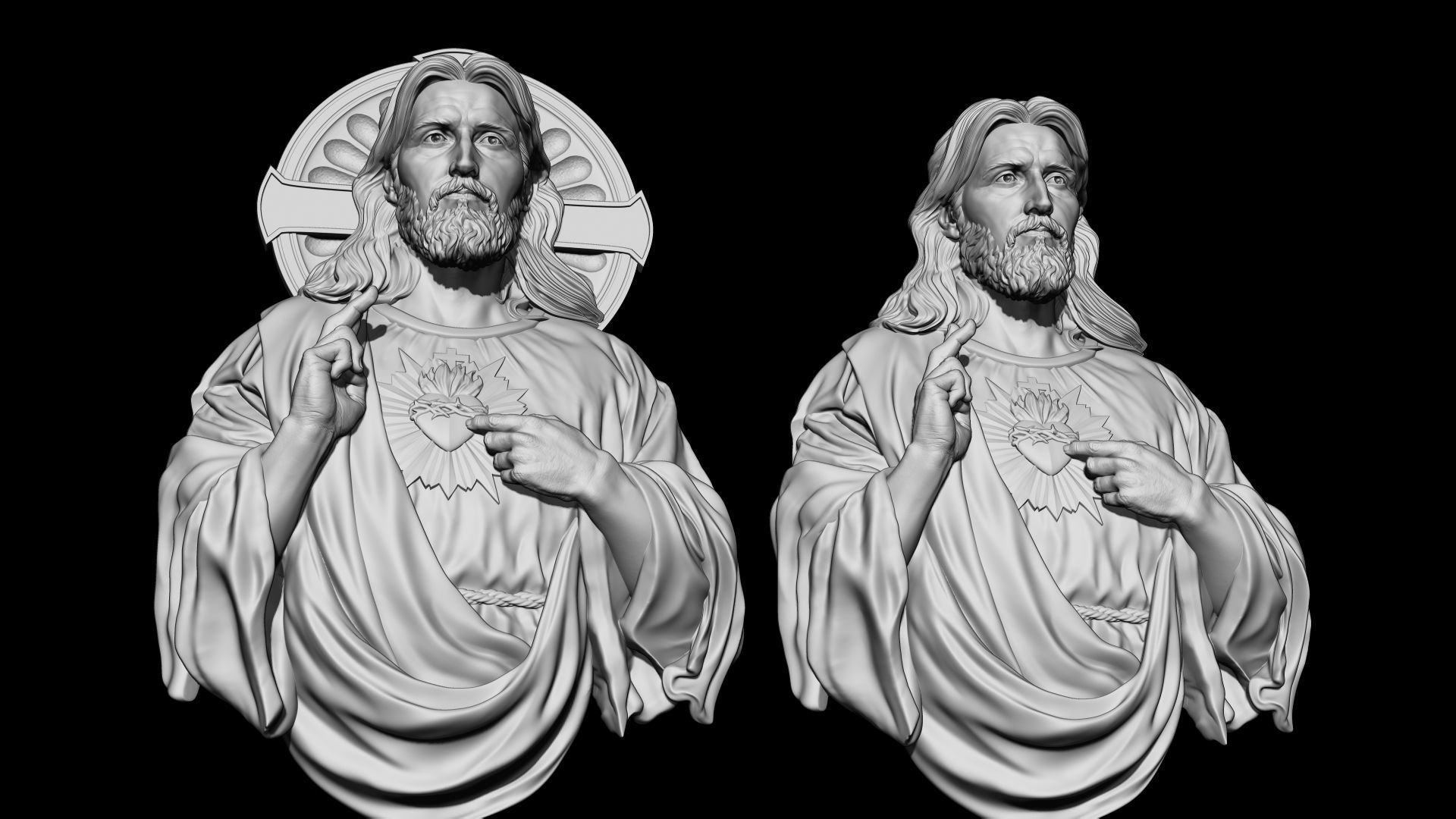 Jesus Relief 03 3D print model_18