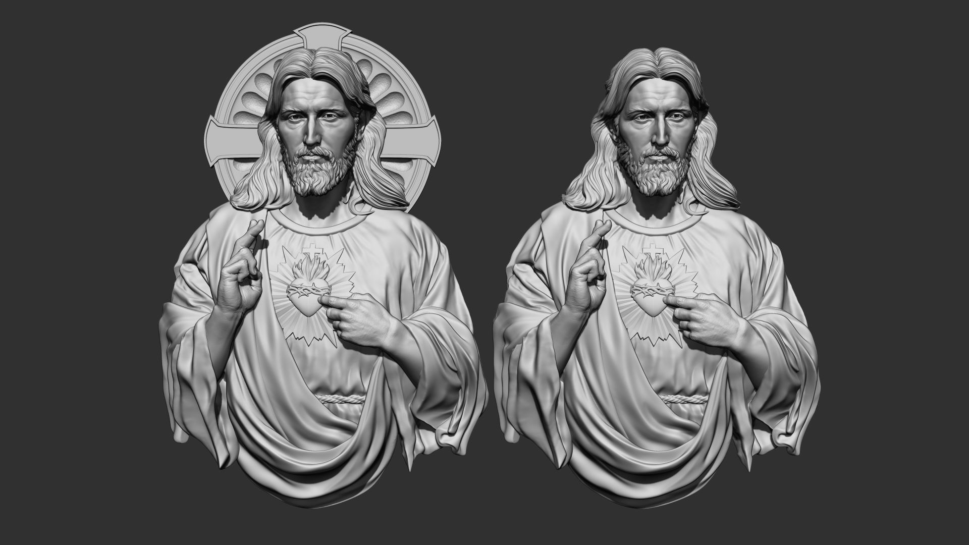 Jesus Relief 03 3D print model_12