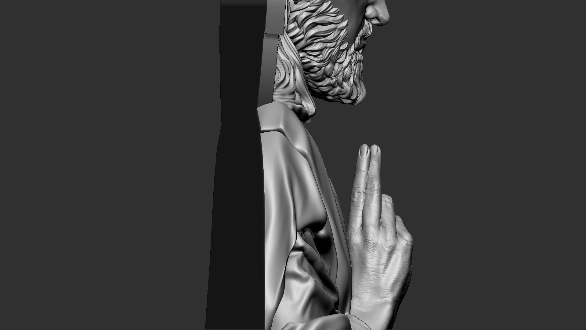 Jesus Relief 03 3D print model_10
