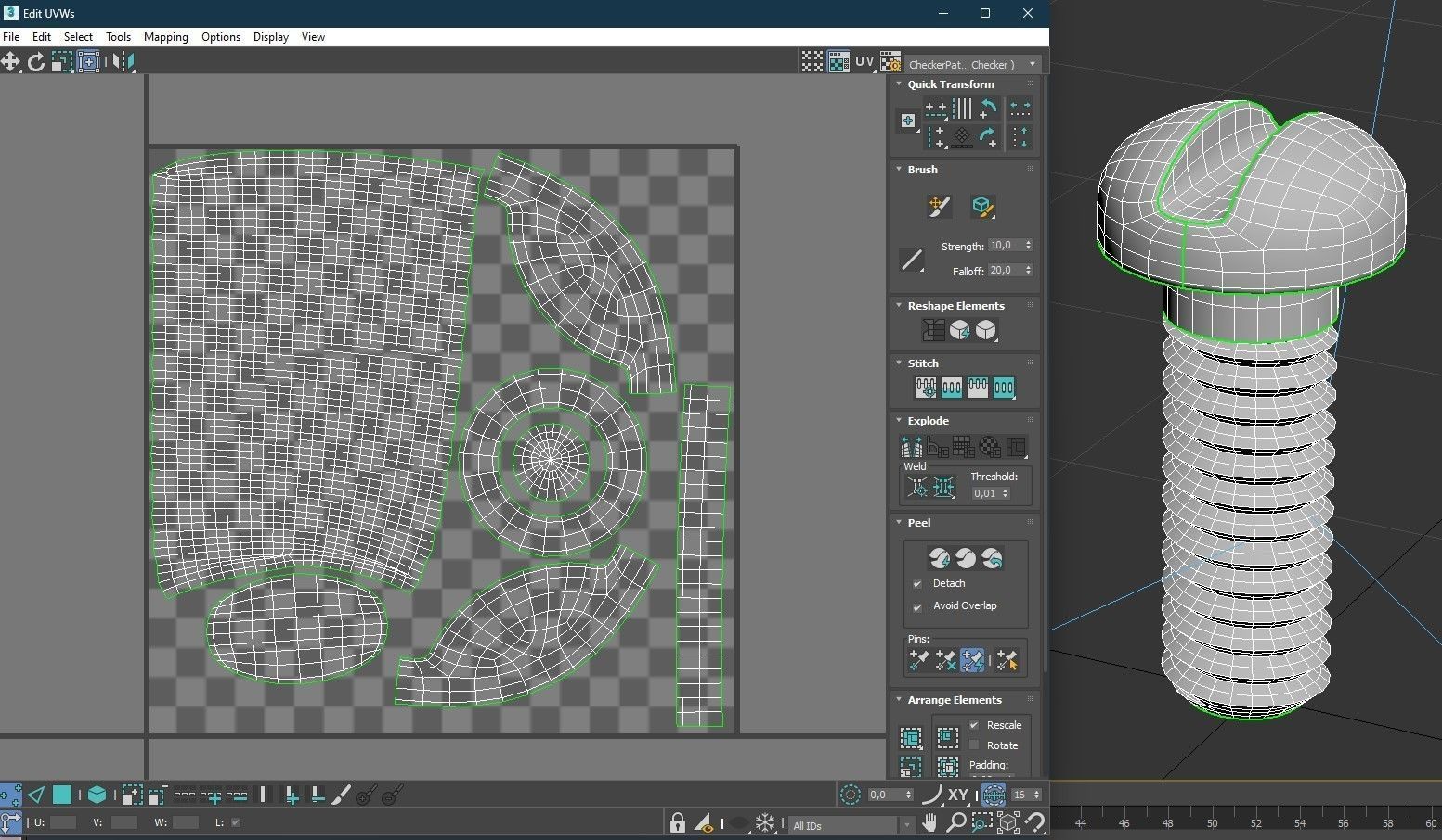 Rusted Bolts and Nuts Free 3D model_6
