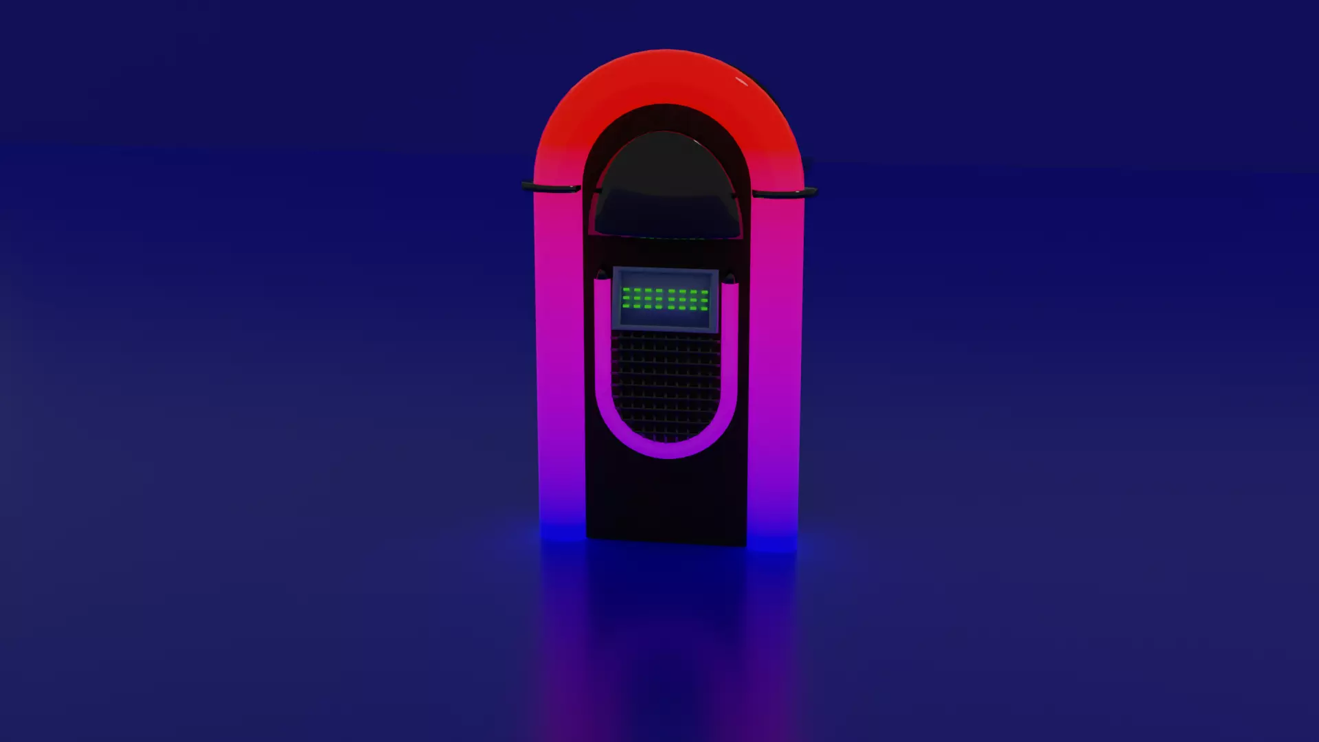 Jukebox neon light Free 3D model_0