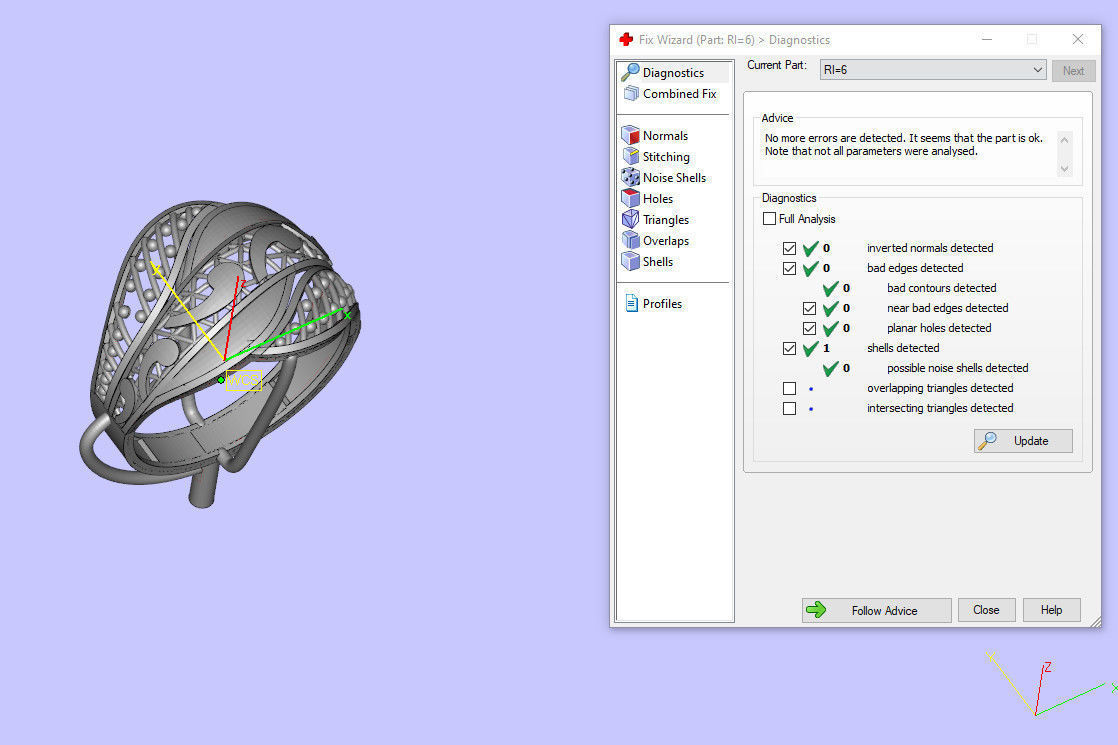 RI006 gold ring 3D print model_2
