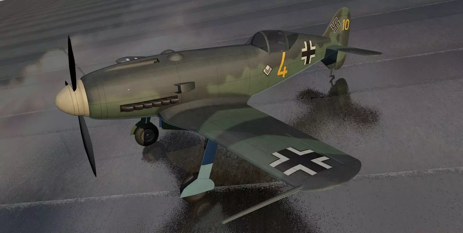 Messerschmitt Me-209 v1 3D model_0