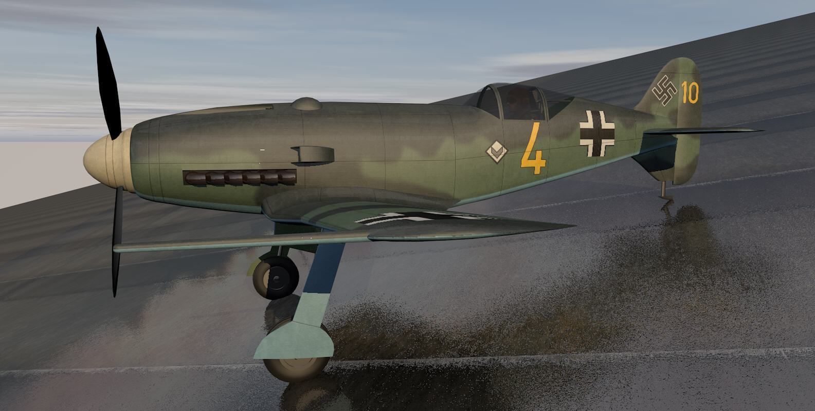 Messerschmitt Me-209 v1 3D model_6