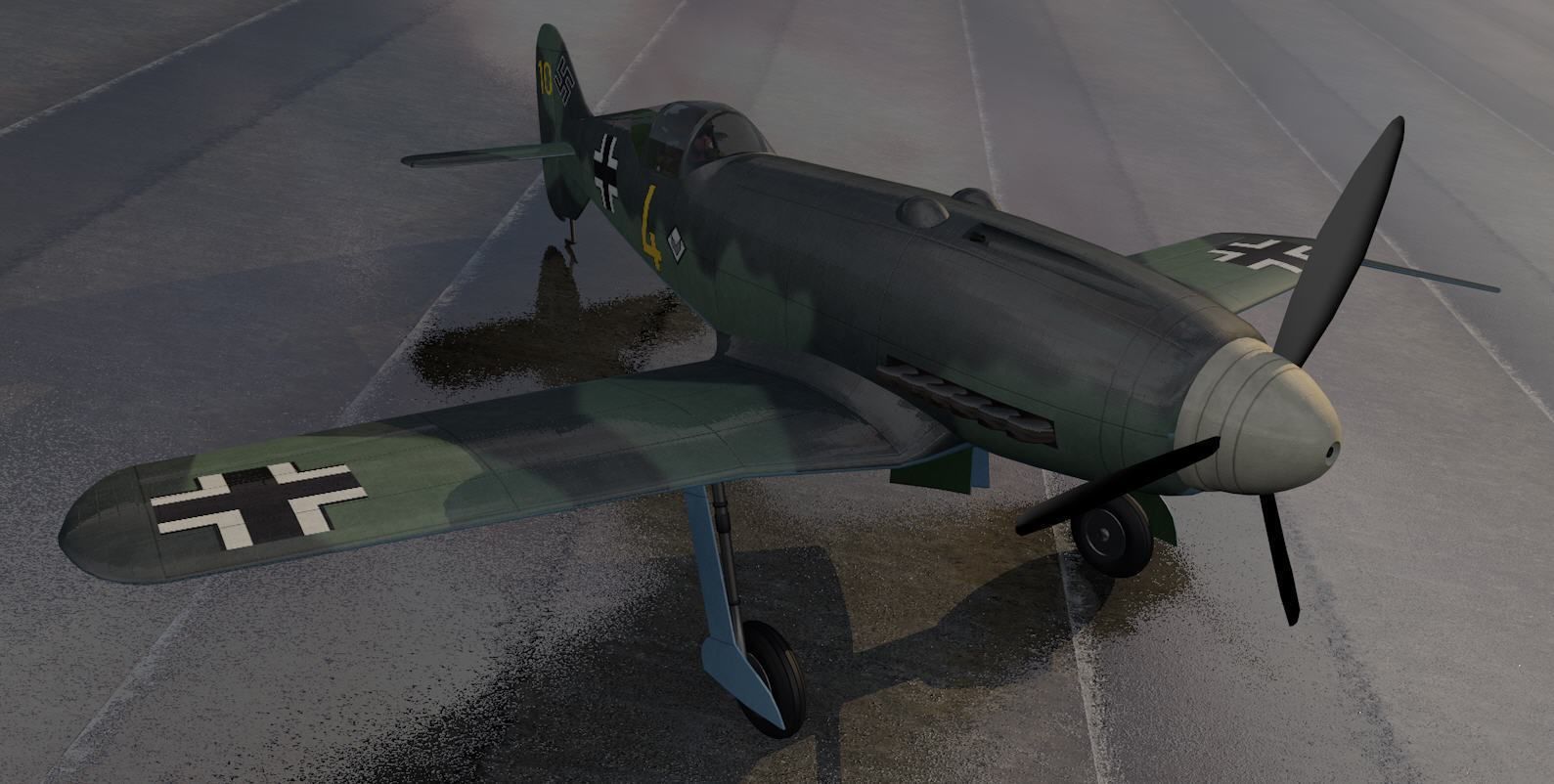 Messerschmitt Me-209 v1 3D model_5