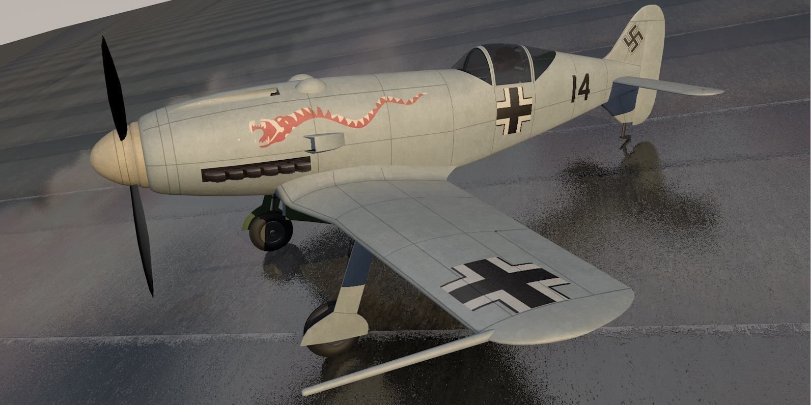 Messerschmitt Me-209 v1 3D model_2