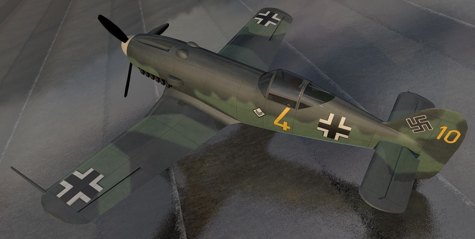 Messerschmitt Me-209 v1 3D model_3