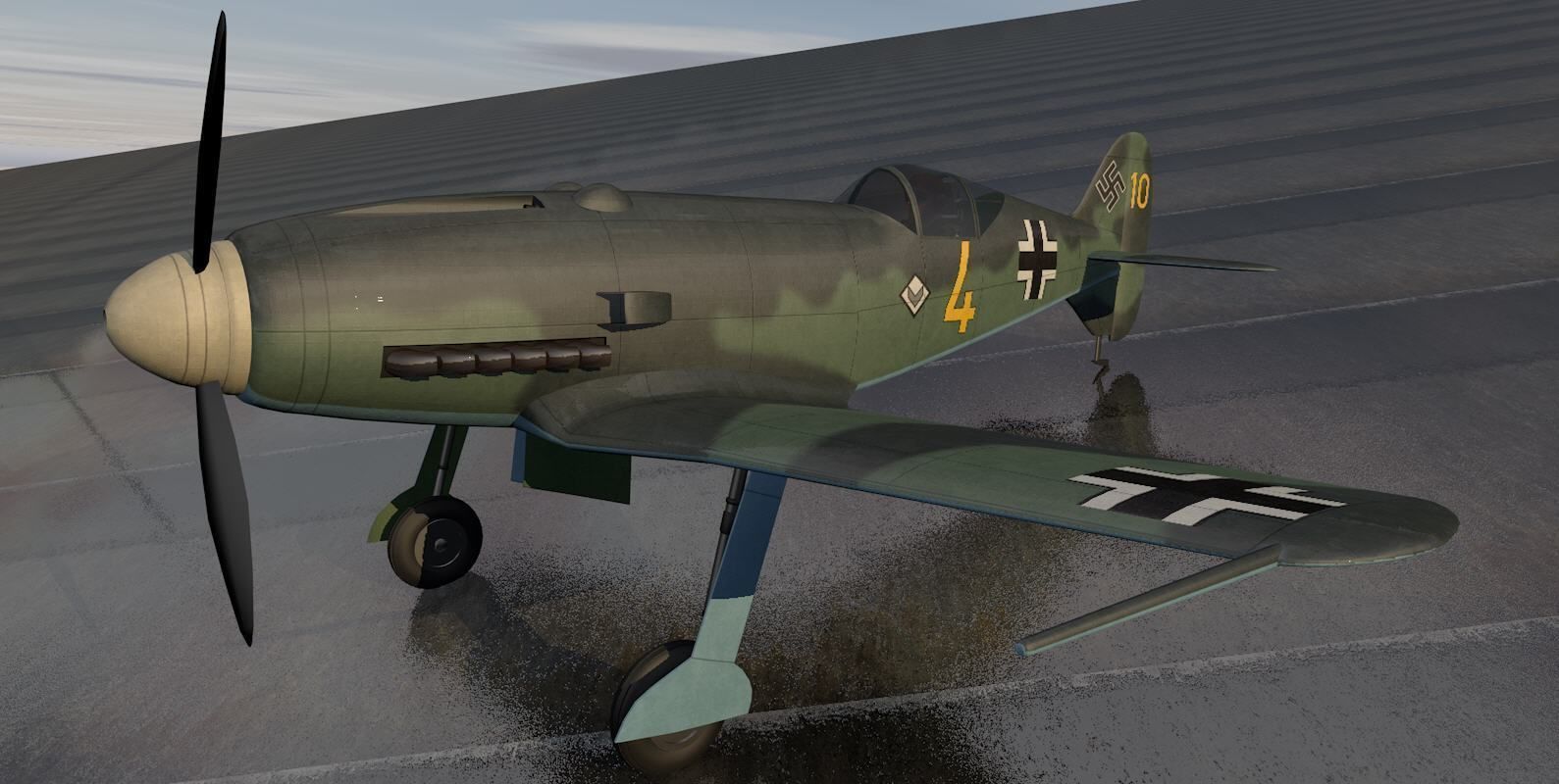 Messerschmitt Me-209 v1 3D model_9