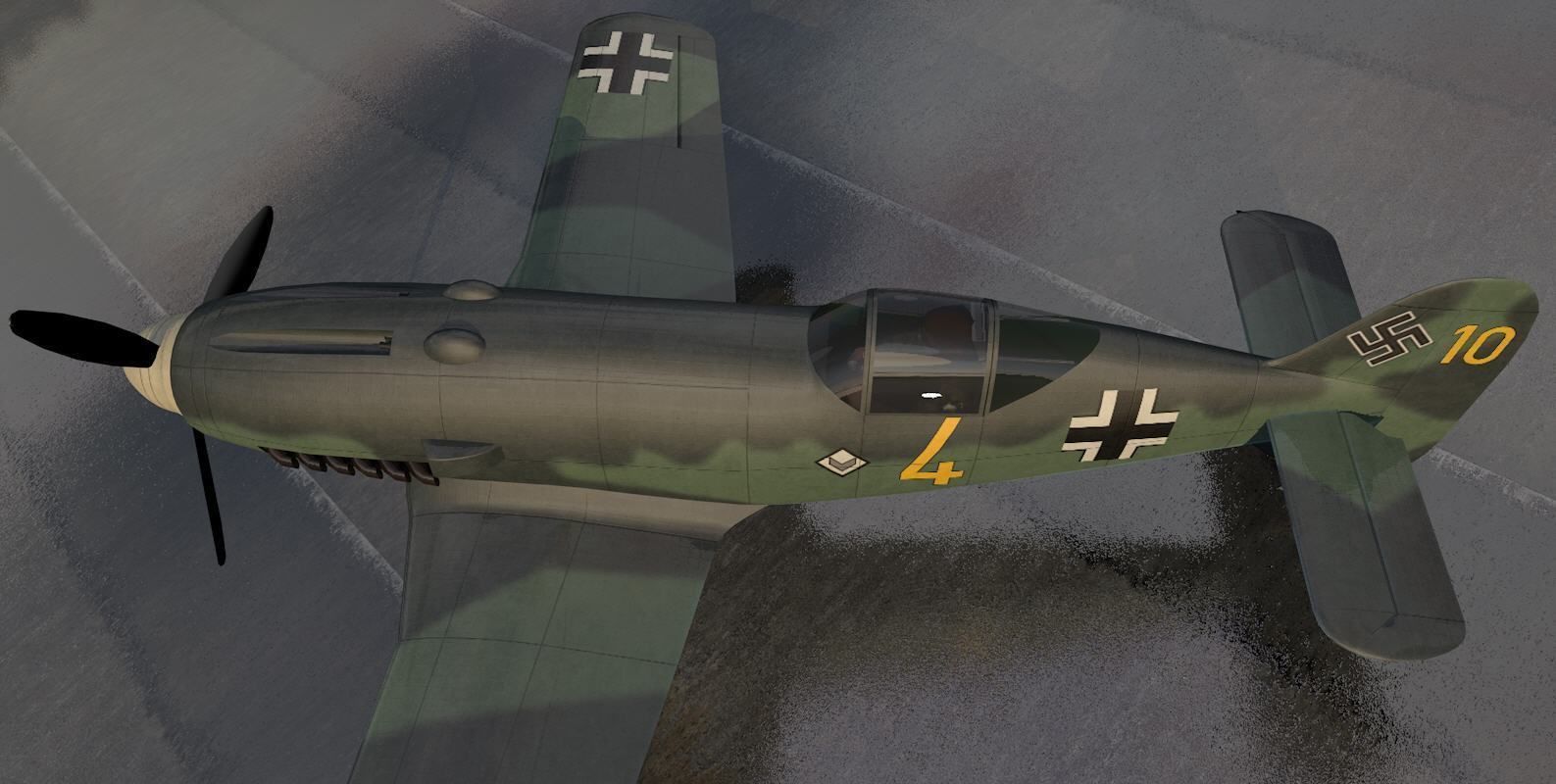 Messerschmitt Me-209 v1 3D model_7