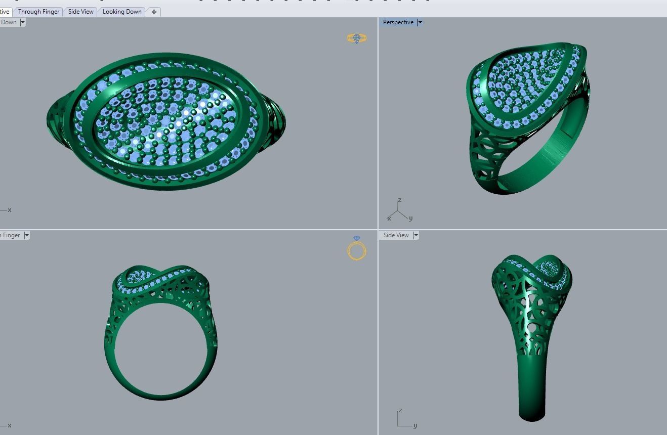 jewelry ring 3D print model_6
