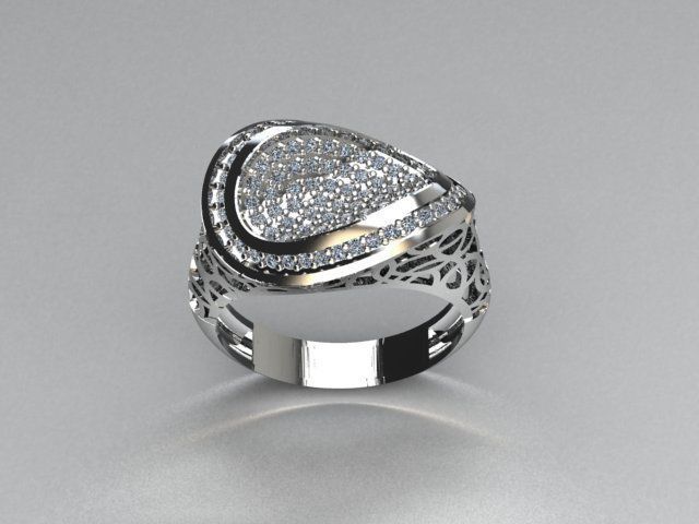 jewelry ring 3D print model_3