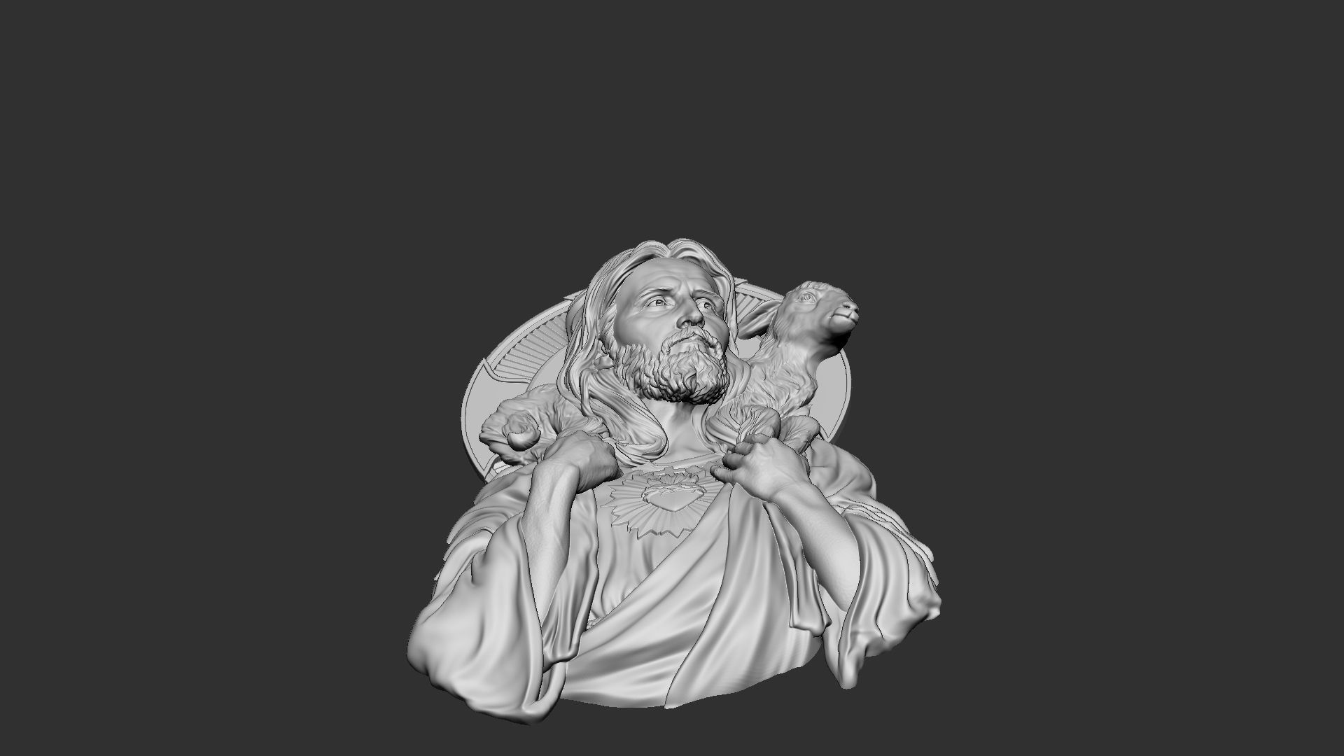 Jesus Relief 04 3D print model_10