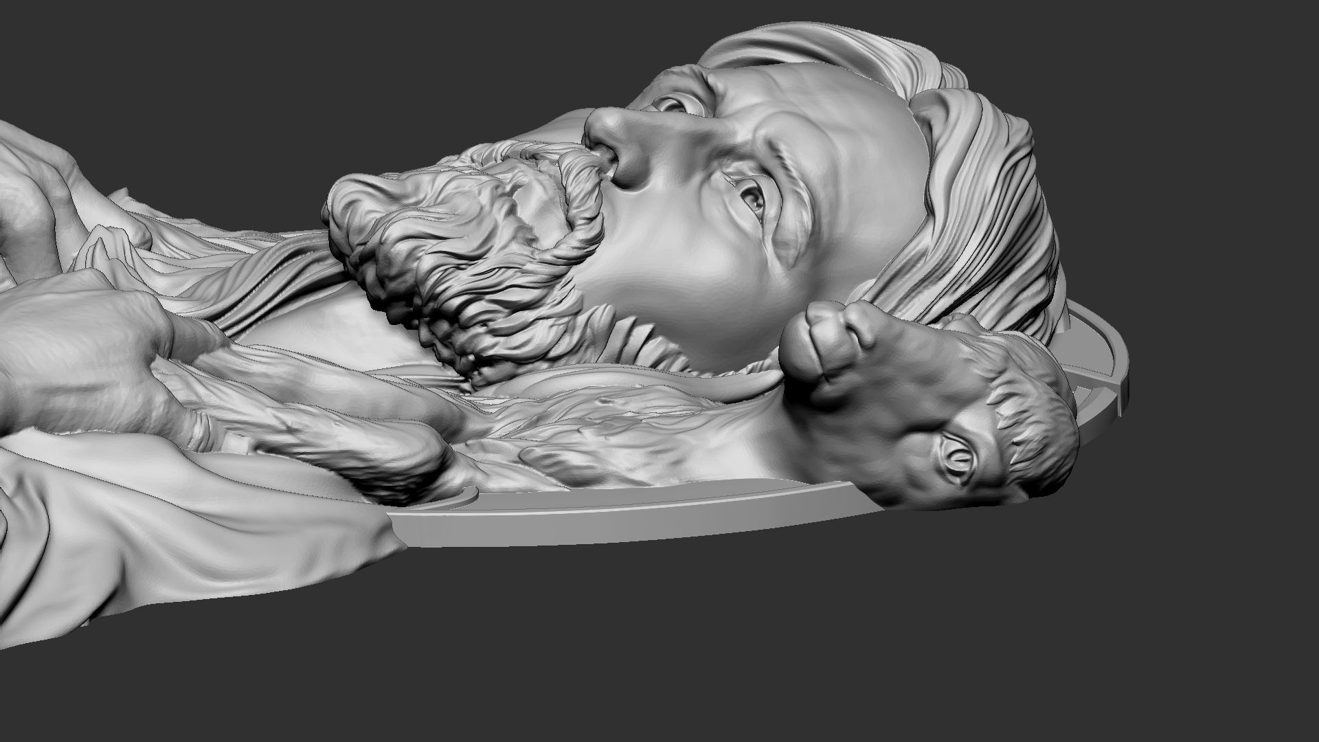 Jesus Relief 04 3D print model_14