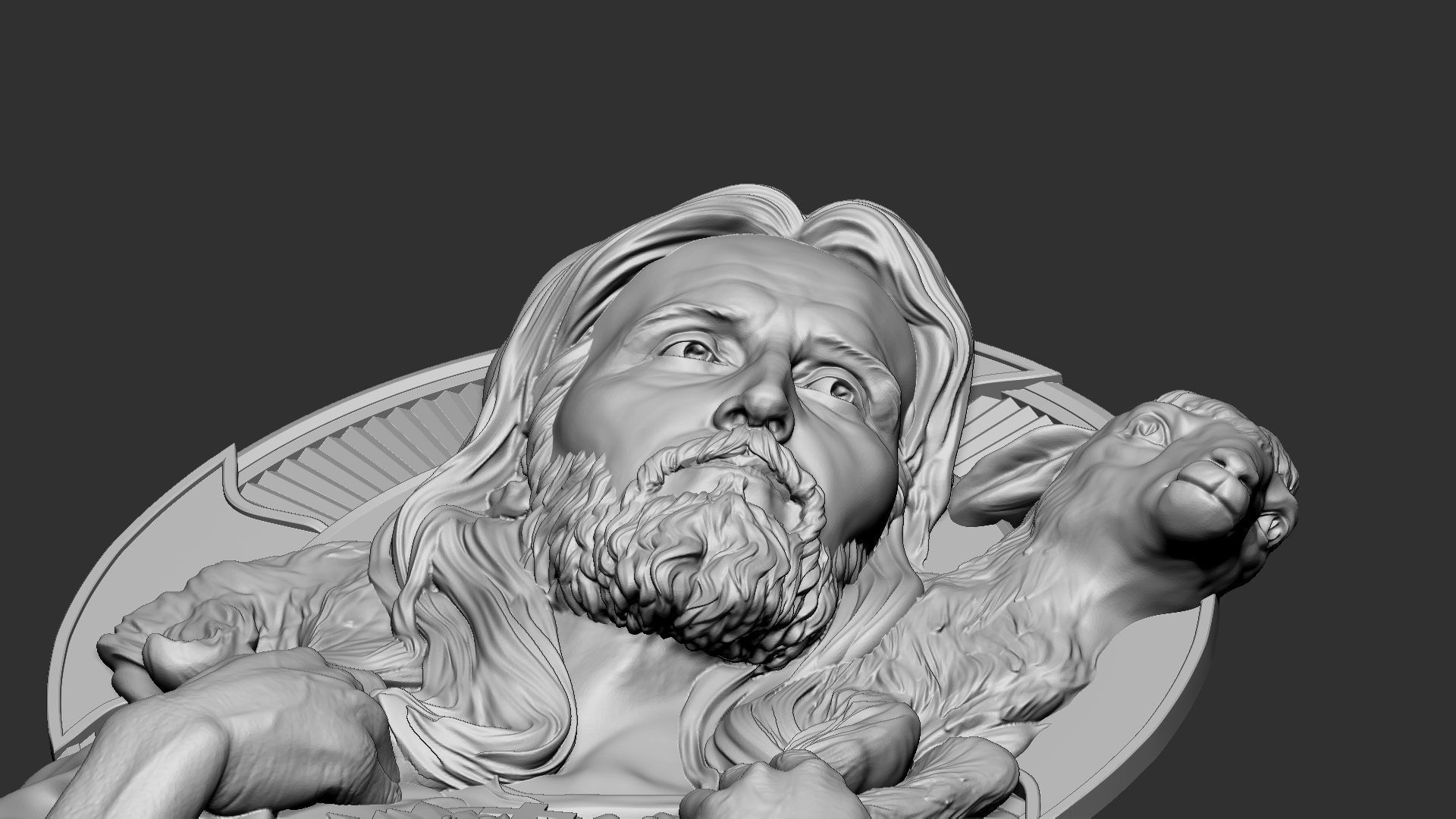 Jesus Relief 04 3D print model_13
