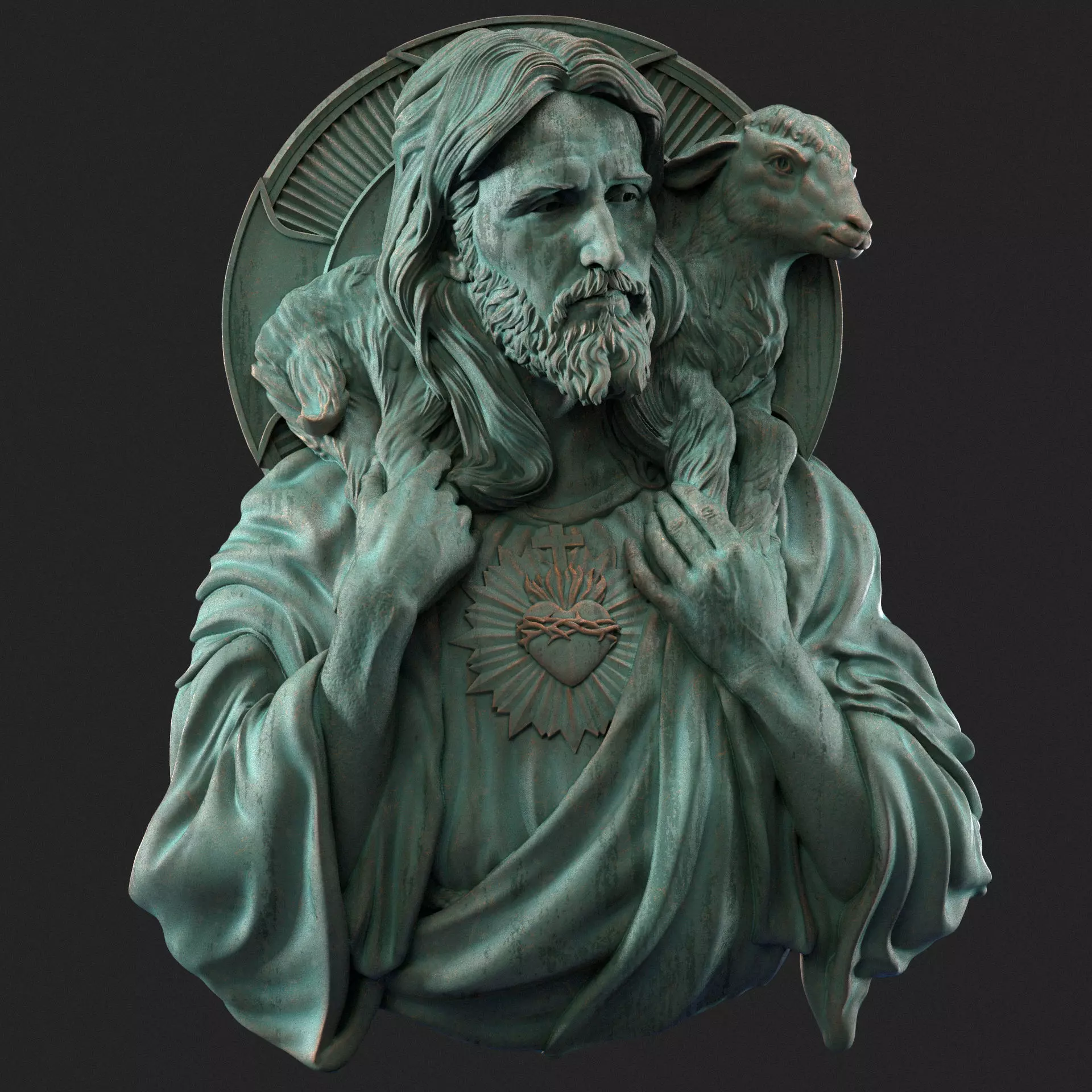 Jesus Relief 04 3D print model_0