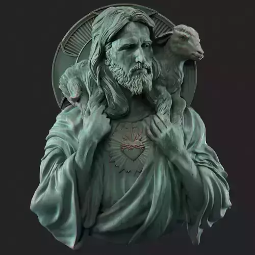 Jesus Relief 04 3D print model