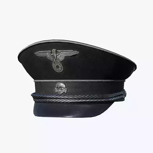 German WW2 Hat Low-poly 3D model