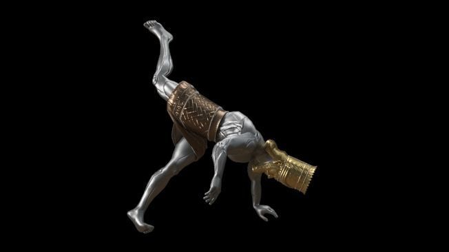  Nebuchadnezzar king rigged vfx Low-poly 3D model_3