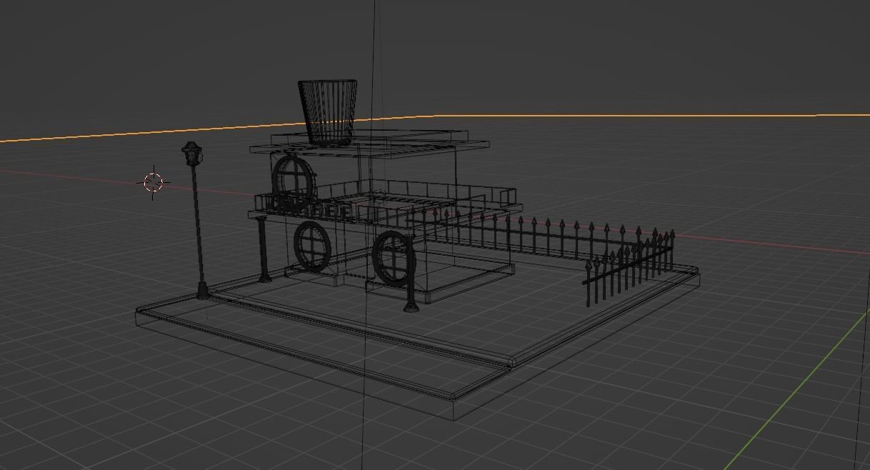 LITTLE 3D COFFEE SHOP MODEL 3D model_4