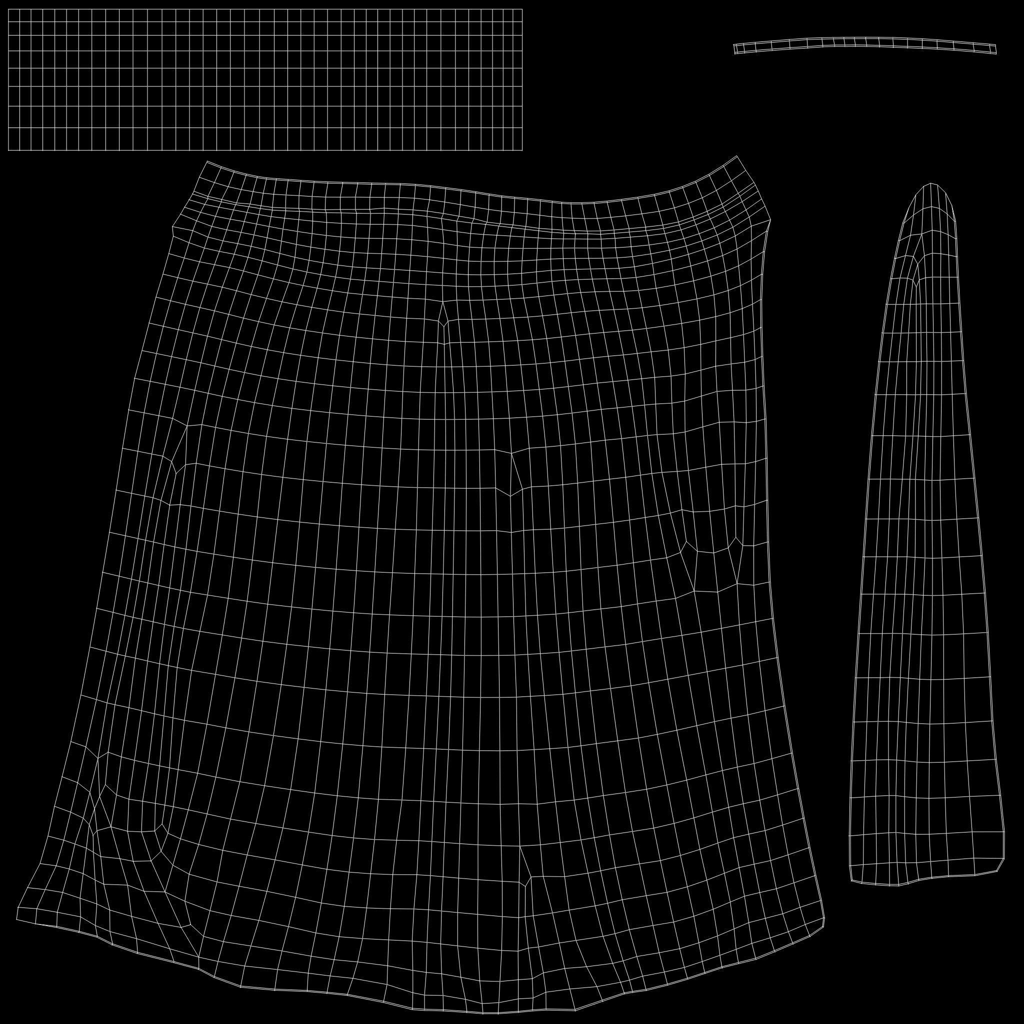 Belly Dancing Skirt Low-poly 3D model_13