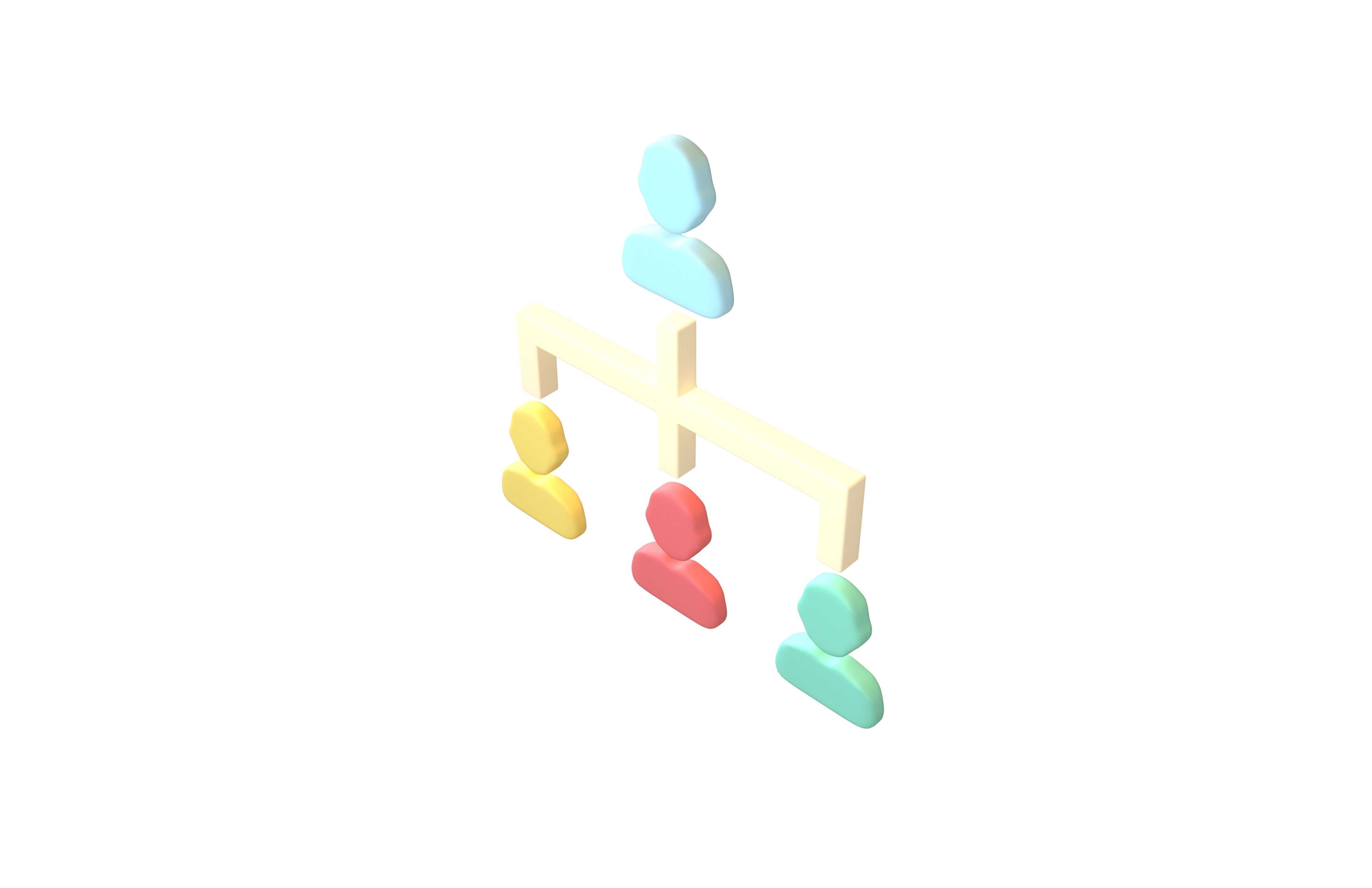 3D model Organization Icon v2 001 VR / AR / low-poly | CGTrader