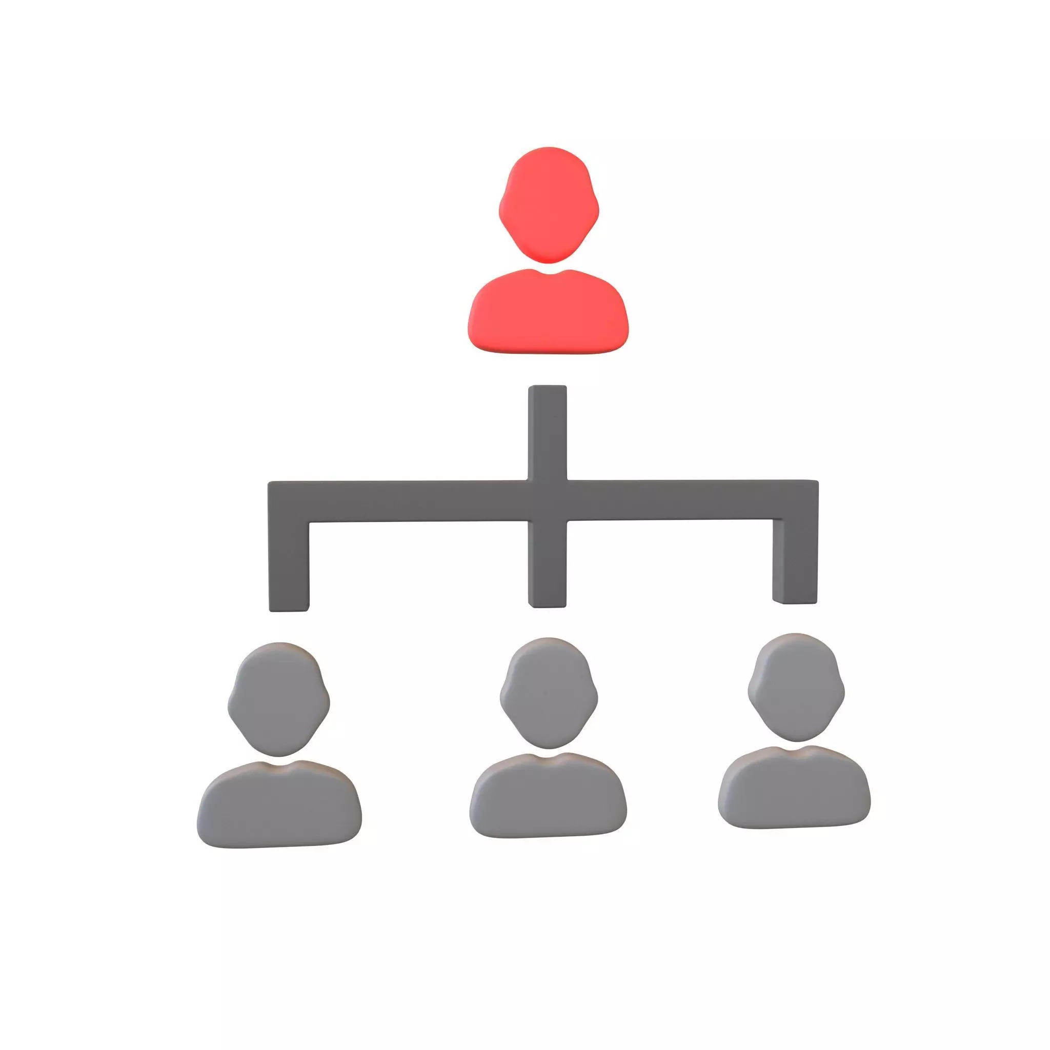 Organization Icon v2 002 Low-poly 3D model_0