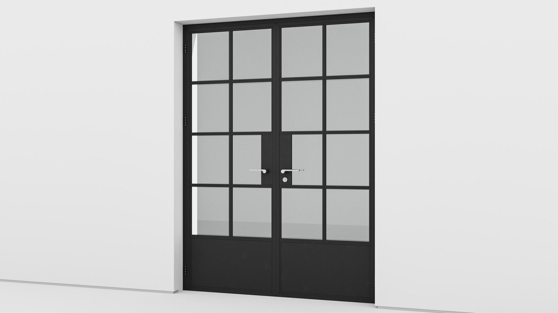 Aluminium door 159 3D model_2