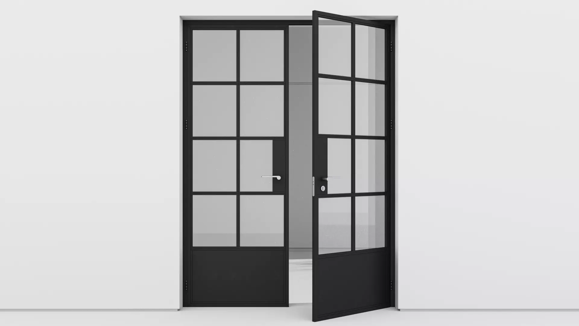 Aluminium door 159 3D model_0