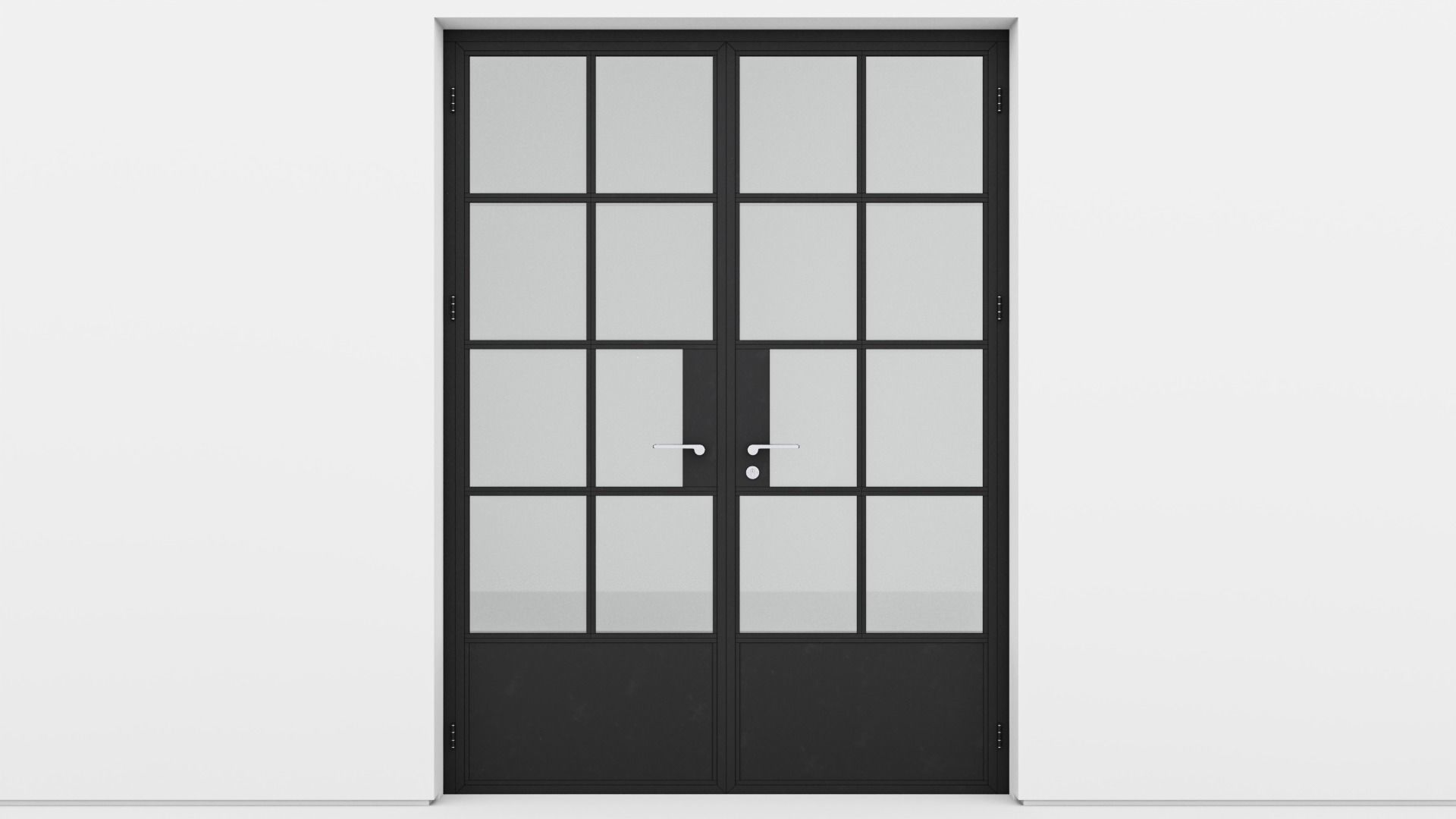 Aluminium door 159 3D model_1