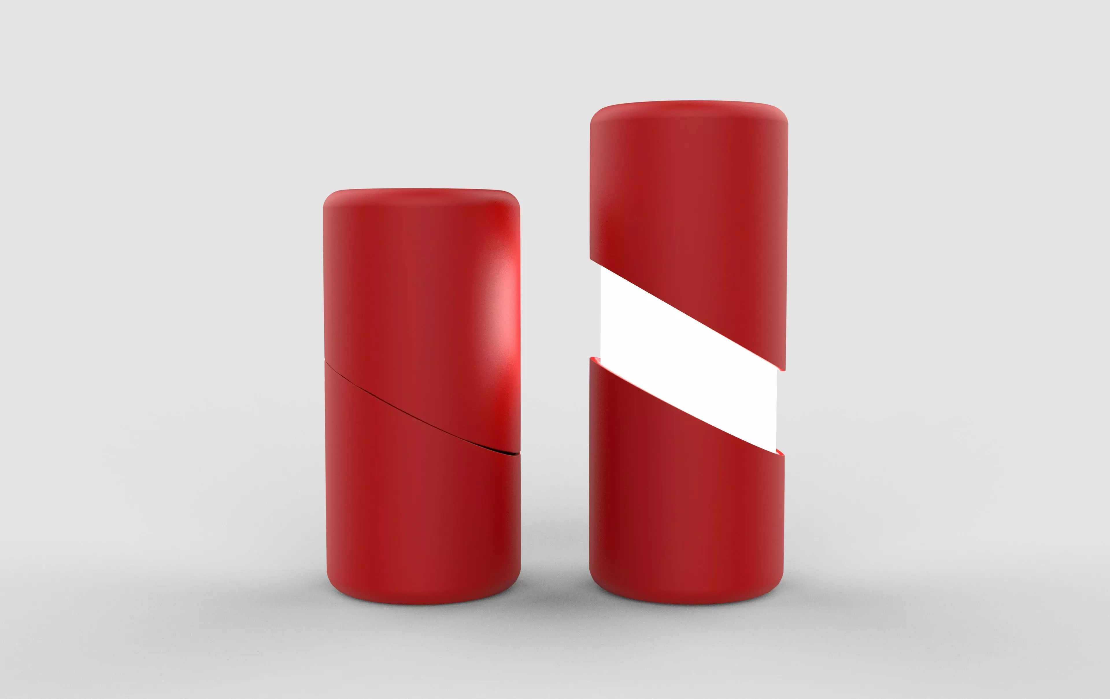light model cylinder with stripe Free low-poly 3D model